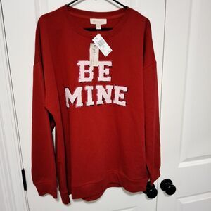 NWT Philosophy Soft Lightweight Crewneck Sweatshirt, Red, Size XL, New w/Tag